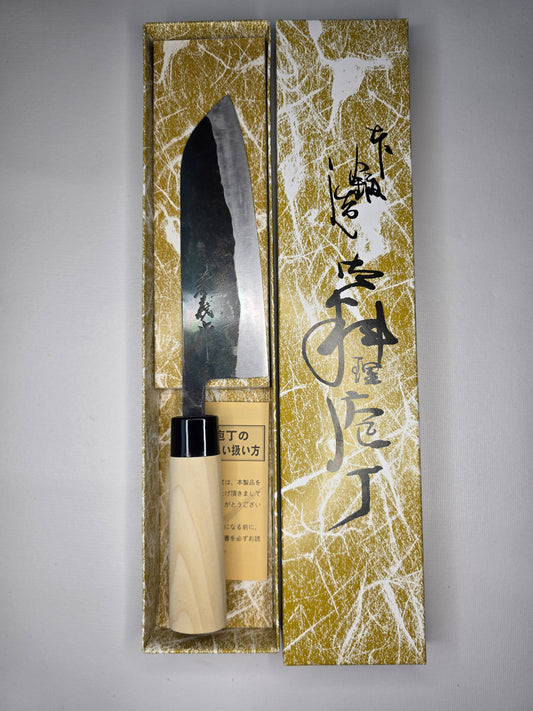 Kaneyoshi Aogami #2 Kurouchi Santoku 165mm