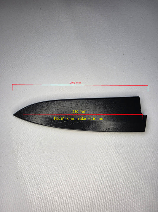 Magnetic Wooden Saya – Fits Up to 210mm Blades