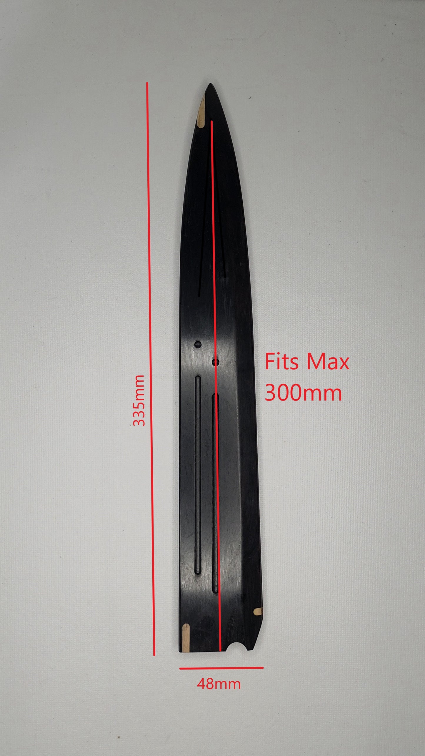 Magnetic Wooden Yanagiba Saya (270mm–300mm) – Sashimi Knife Cover (Right Hand)