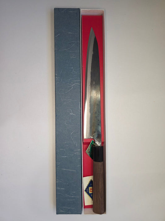 Tosa Aogami Super Sujihiki – 240mm – Kurouchi Finish